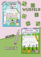 Vorschau - Spiele - Würfeln und Malen Frühblüher und Cupcakes, Kunst Zwischendrin - Deckblatt