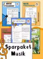 Vorschau - Stundenentwürfe - Musik Grundschule, Musik Paket - Deckblatt