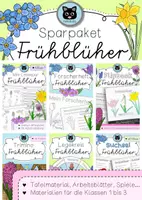 Vorschau - Unterrichtsreihen - Sparpaket Frühblüher - wachsendes Materialpaket - Deckblatt