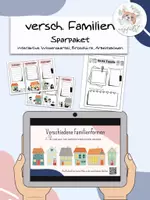 Vorschau - Arbeitsblätter - verschiedene Familien Sparpaket - Deckblatt
