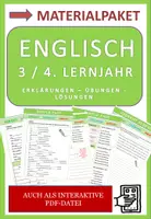 Vorschau - Arbeitsblätter - Englisch 3./4. Lernjahr - Materialpaket - Deckblatt
