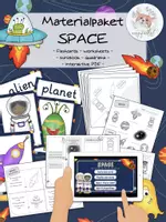 Vorschau - Arbeitsblätter - Sparpaket Space inkl. interaktive PDF - Deckblatt
