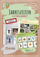 Vorschau - Arbeitsblätter - Durch die Jahreszeiten - 4er-Pack Forscherhefte - Deckblatt