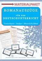 Vorschau - Arbeitsblätter - Romanauszüge: Textvorlagen und Analyse - Materialpaket - Deckblatt