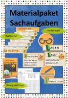 Vorschau - Arbeitsblätter - Materialpaket Sachaufgaben - Deckblatt