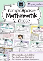 Vorschau - Unterrichtsreihen - KOMPLETTPAKET | Mathe 2. Klasse | Arbeitsblätter, Spiele im ZR 100 - Deckblatt