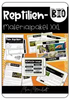 Vorschau - Unterrichtsreihen - Materialpaket Reptilien XXL - Deckblatt