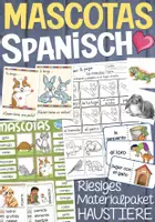 Vorschau - Arbeitsblätter - MASCOTAS (Haustiere) Spanisch Materialpaket - Deckblatt