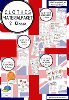 Vorschau - Arbeitsblätter - Materialpaket clothes (2. Klasse) - Deckblatt