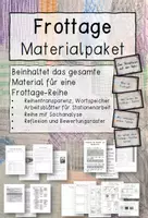 Vorschau - Stundenentwürfe - Materialpaket Frottage - Deckblatt