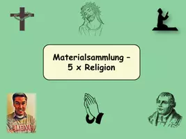 Vorschau - Stundenentwürfe - 5 x Religion - Deckblatt