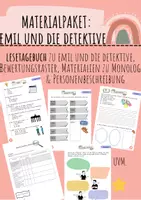 Vorschau - Arbeitsblätter - Materialpaket: Emil und die Detektive - Deckblatt