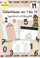 Vorschau - Arbeitsblätter - Zahlenhäuser von 1 bis 10 - Legematerial und Übungsheft - Mathematik - Deckblatt