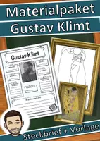 Vorschau - Arbeitsblätter - Materialpaket Gustav Klimt (Jugendstil) - Deckblatt