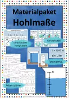 Vorschau - Arbeitsblätter - Materialpaket Hohlmaße - Deckblatt