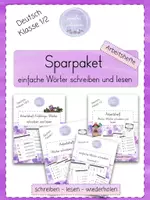 Vorschau - Arbeitsblätter - 📦 Sparpaket I 6 Arbeitshefte I einfache Wörter schreiben - Deckblatt