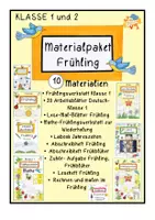 Vorschau - Arbeitsblätter - Frühling- Materialpaket (Klasse 1 und 2) - Deckblatt