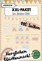 Vorschau - Mal- und Bastelvorlagen - XXL-Paket für den perfekten Geburtstag in deiner Klasse - Deckblatt