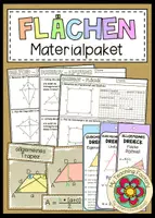 Vorschau - Arbeitsblätter - FLÄCHEN - Materialpaket - Deckblatt