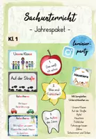 Vorschau - Unterrichtsreihen - Jahrespaket: Sachunterricht (Kl. 1) - Deckblatt