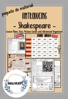 Vista previa - Unidades / Secuencias / Situaciones de Aprendizaje - Introducing Shakespeare - clase de inglés - paquete de material - Portada