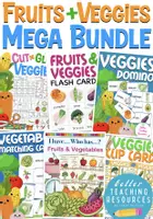 Vista previa - Unidades / Secuencias / Situaciones de Aprendizaje - Fruits + Vegetables English paquete de materiales Inglés - Portada