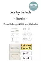 Vorschau - Arbeitsblätter - "Lay the table": Picture Dictionary & Bild-und Wortkarten - Deckblatt