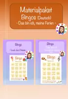 Vorschau - Arbeitsblätter - Materialpaket: Ferien-Bingo + Das bin ich-Bingo - Deckblatt