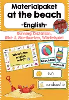 Vorschau - Arbeitsblätter - Wachsendes Materialpaket Englisch "at the beach" - Deckblatt