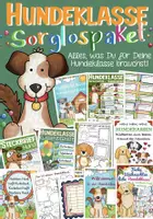 Vorschau - Mal- und Bastelvorlagen - Hundeklasse Klassentier Hund XXL Sorglospaket - Deckblatt