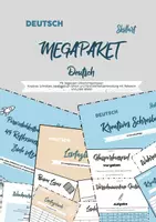 Vorschau - Stundenentwürfe - Deutsch: MEGAPAKET! Unterrichtsreihen: Kreatives Schreiben, Lesetagebuch führen und Persönlichkeitsentwicklung - Deckblatt