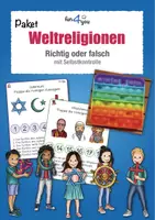 Vorschau - Stationenlernen - Weltreligionen - Richtig oder falsch - Plopper - Deckblatt
