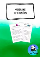 Vorschau - Arbeitsblätter - Materialpaket Lesetexte im Trend - Deckblatt