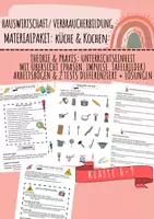 Vorschau - Stundenentwürfe - Hauswirtschaft/ VB: Küche & Kochen Materialpaket - Deckblatt