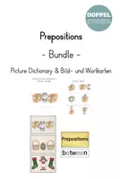 Vorschau - Arbeitsblätter - "Prepositions": Picture Dictionary & Bild- und Wortkarten - Deckblatt