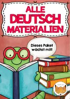 Vorschau - Stationenlernen - Deutsch Materialpaket - Deckblatt