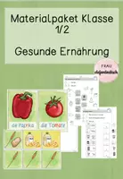 Vorschau - Arbeitsblätter - Materialpaket Gesunde Ernährung Klasse 1/2 - Deckblatt