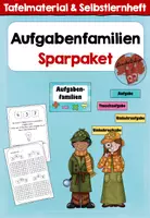 Vorschau - Arbeitsblätter - Aufgabenfamilien Sparpaket - Deckblatt