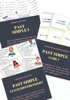 Vorschau - Arbeitsblätter - Past Simple Materialpaket - Deckblatt