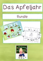 Vorschau - Arbeitsblätter - Bundle - Apfel - Das Apfeljahr - Deckblatt