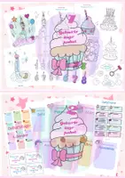 Vorschau - Mal- und Bastelvorlagen - 🎀🧁🌟Sparpaket Geburtstag🎁🎂🎈 - Deckblatt