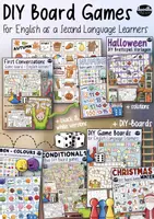 Vista previa - Juegos / Gamificación - Game Boards Bundle - for English Language Learners - Portada
