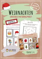 Vorschau - Arbeitsblätter - Weihnachten - Großes Materialpaket - Deckblatt