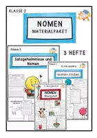 Vorschau - Arbeitsblätter - Nomen- Materialpaket - Deckblatt