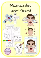 Vorschau - Arbeitsblätter - Materialpaket Unser Gesicht - Deckblatt