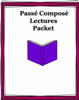 Vorschau - Arbeitsblätter - Passé Composé Packet : 4 Lectures @25% Rabatt! - Deckblatt