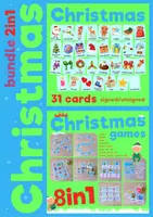 Vista previa - Unidades / Secuencias / Situaciones de Aprendizaje - Christmas Bundle 2in1 (flashcards+games) - Portada