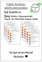 Vorschau - Merkblätter - Paket | Methodenmerker für das Fach Geschichte - Deckblatt