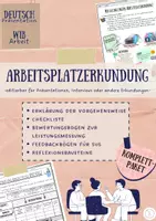 Vorschau - Arbeitsblätter - Arbeitsplatzerkundung Komplettpaket - Deckblatt