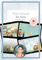 Vorschau - Stationenlernen - Materialpaket zur 5er-Reihe - vier Spiele- Einmaleins - Deckblatt